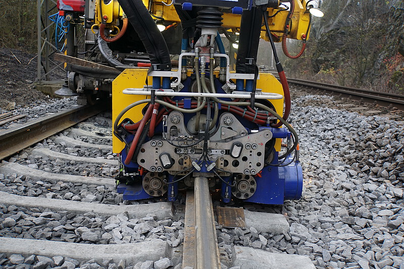 Modern welding robots in action