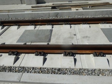 View of ballastless track system