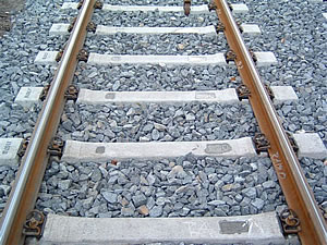 Concrete sleeper track