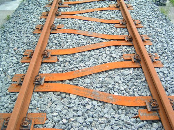 Track with Y-steel sleepers