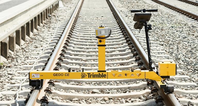 Track measuring system Trimble GEDO IMS Consisting of a track measuring trolley Trimble GEDO CE 2.0 with IMU and profiler